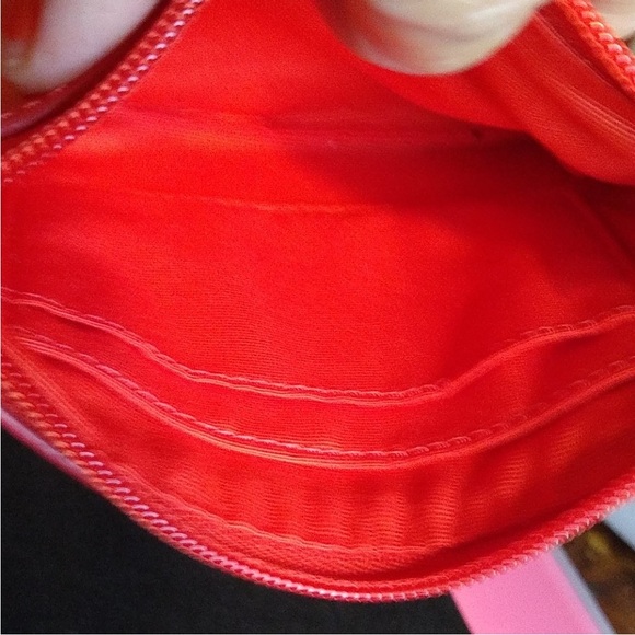 COACH WRISTLET Orange 6"X 4"  Pebble Leather / Tag / Mini Type - Picture 9 of 12